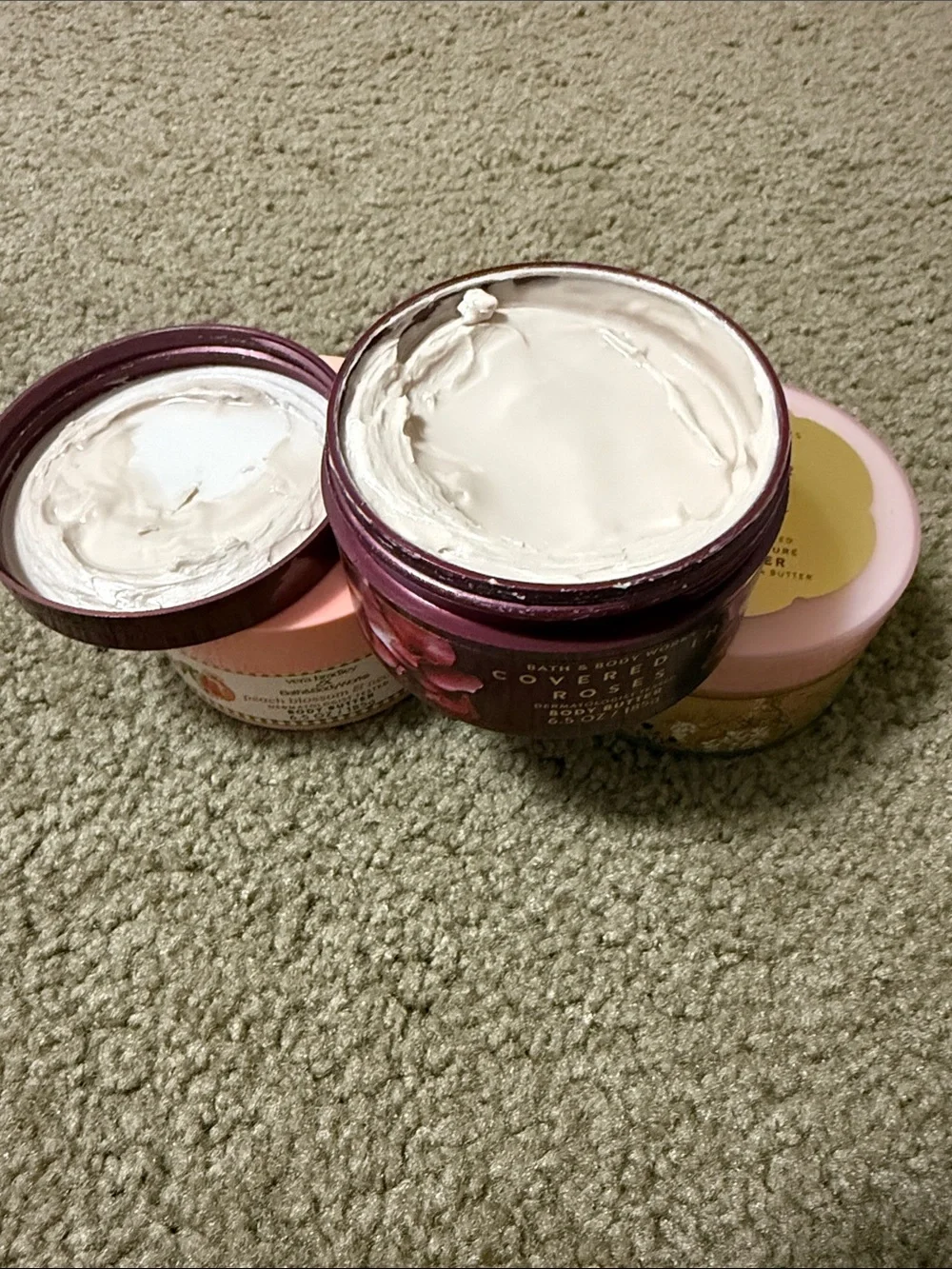 Bath & Body Works Cherry Blossom & Floral Body Butters - Pink and Burgundy